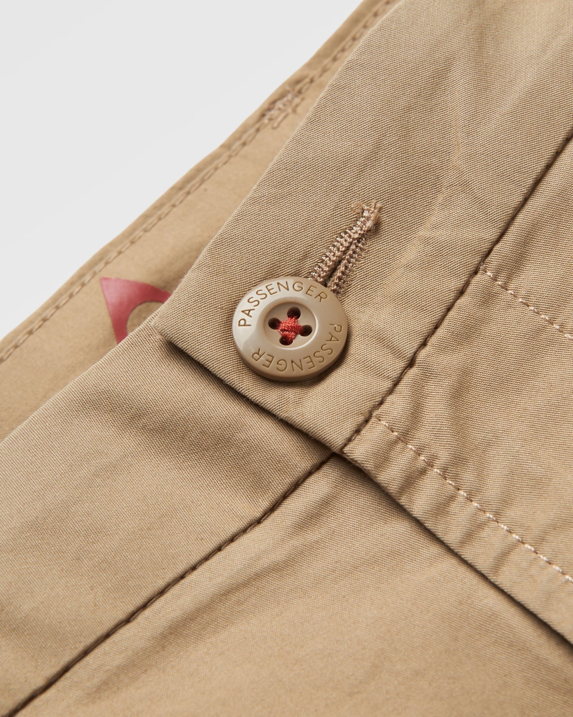365 Light Organic Cotton Trouser - Biscuit - Flatlay