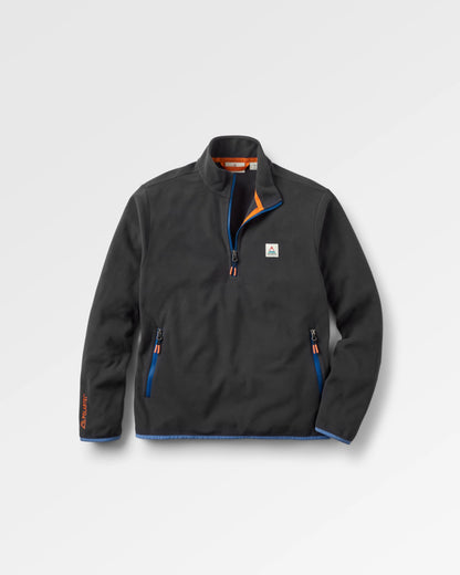 Switchback Recycled Micro Polartec® Fleece - Black - Flatlay