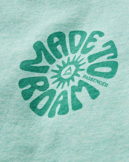 Fade Organic Cotton Sweatshirt - Aqua Marl