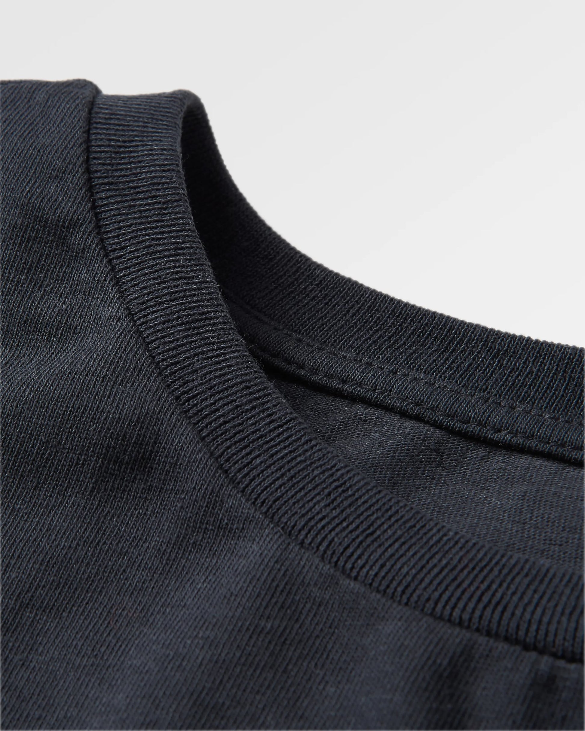 Escapism Recycled Cotton T-Shirt - Black - Flatlay