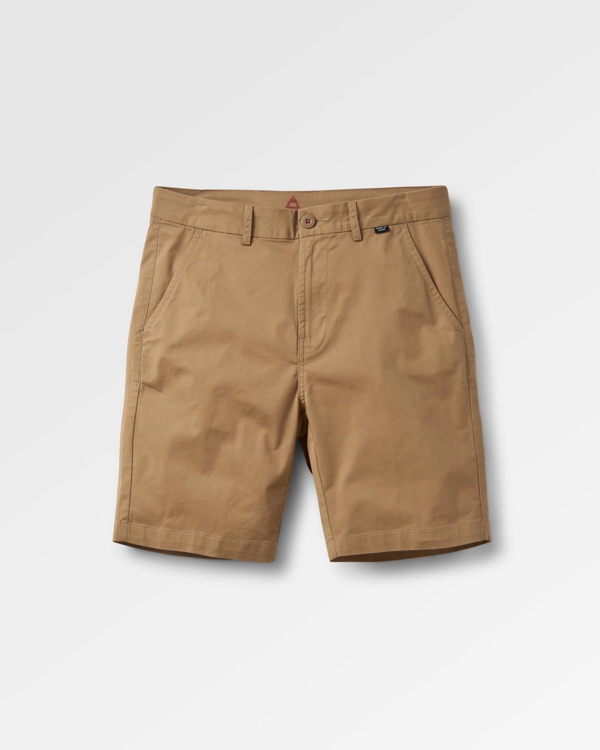 365 Light Organic Cotton Shorts - Biscuit - Flatlay