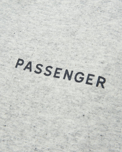 Made To Roam Recycled LS T-Shirt - Grey Marl - Flatlay