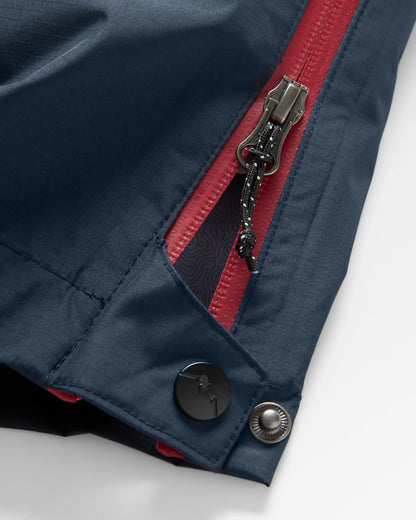 Cloudburst Recycled Waterproof Trouser - Deep Navy - Flatlay