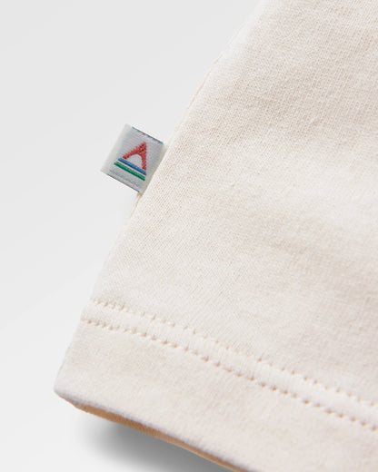 Seasonal Recycled Cotton Oversized T-Shirt - Birch - Flatlay