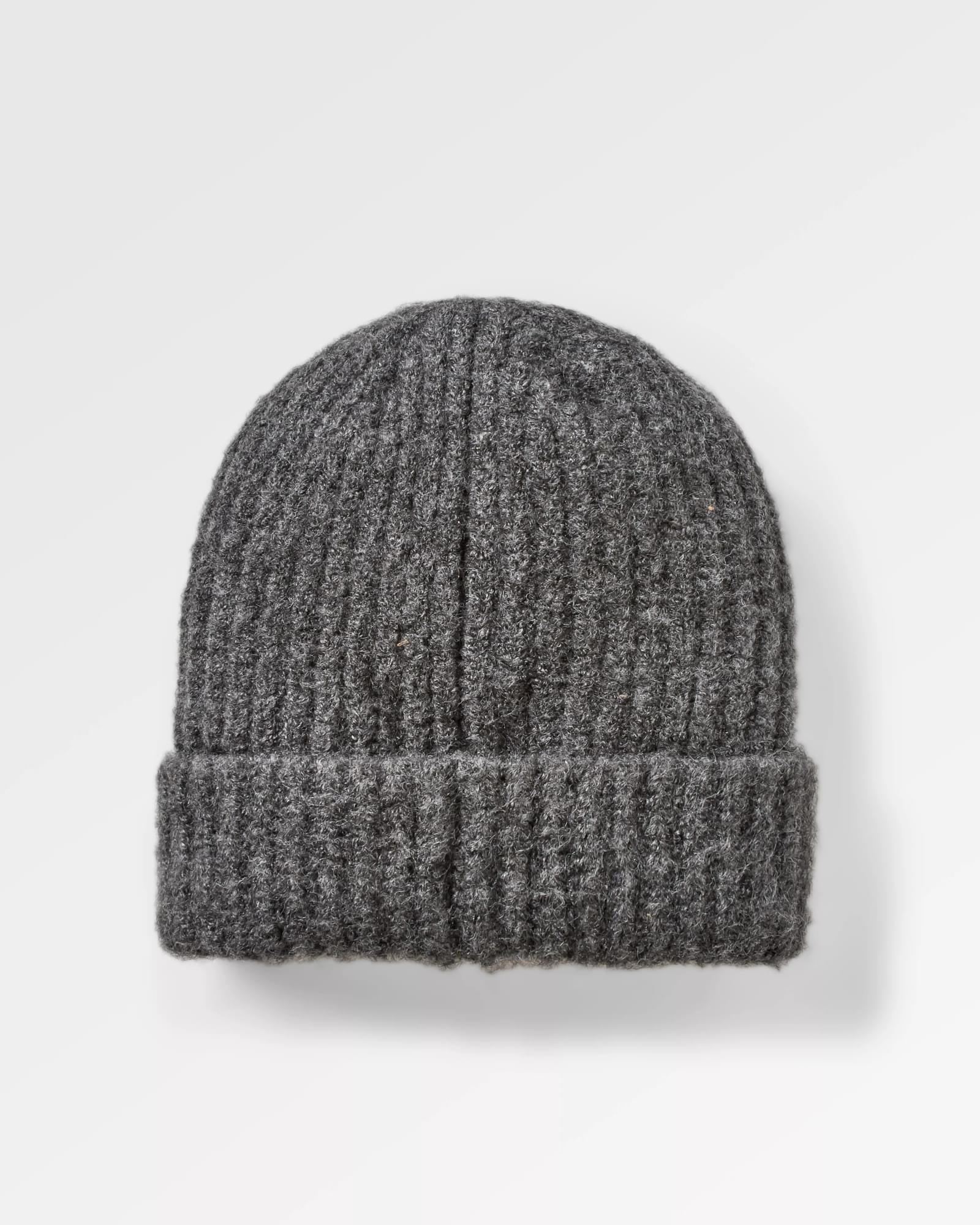 Redwood Fleece Lined Recycled Beanie - Grey - Flatlay