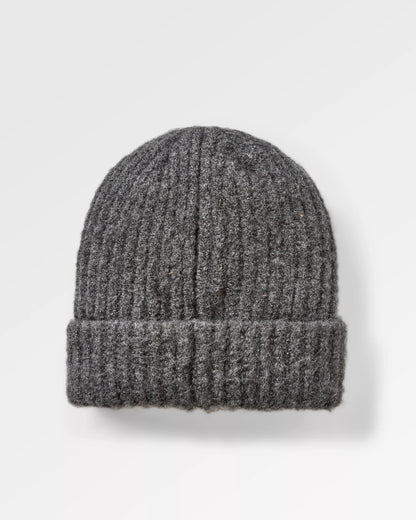 Redwood Fleece Lined Recycled Beanie - Grey - Flatlay