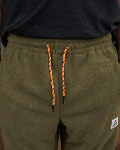 Set off Recycled Polar Fleece Jogger - True Black/ Khaki - Lifestyle