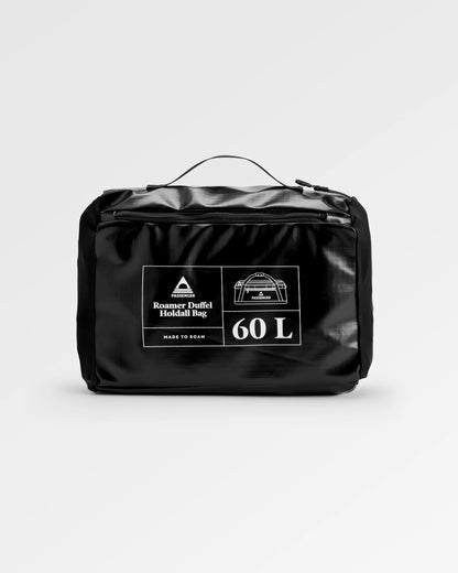 Roamer Recycled 60L Duffel Bag - Black - Flatlay