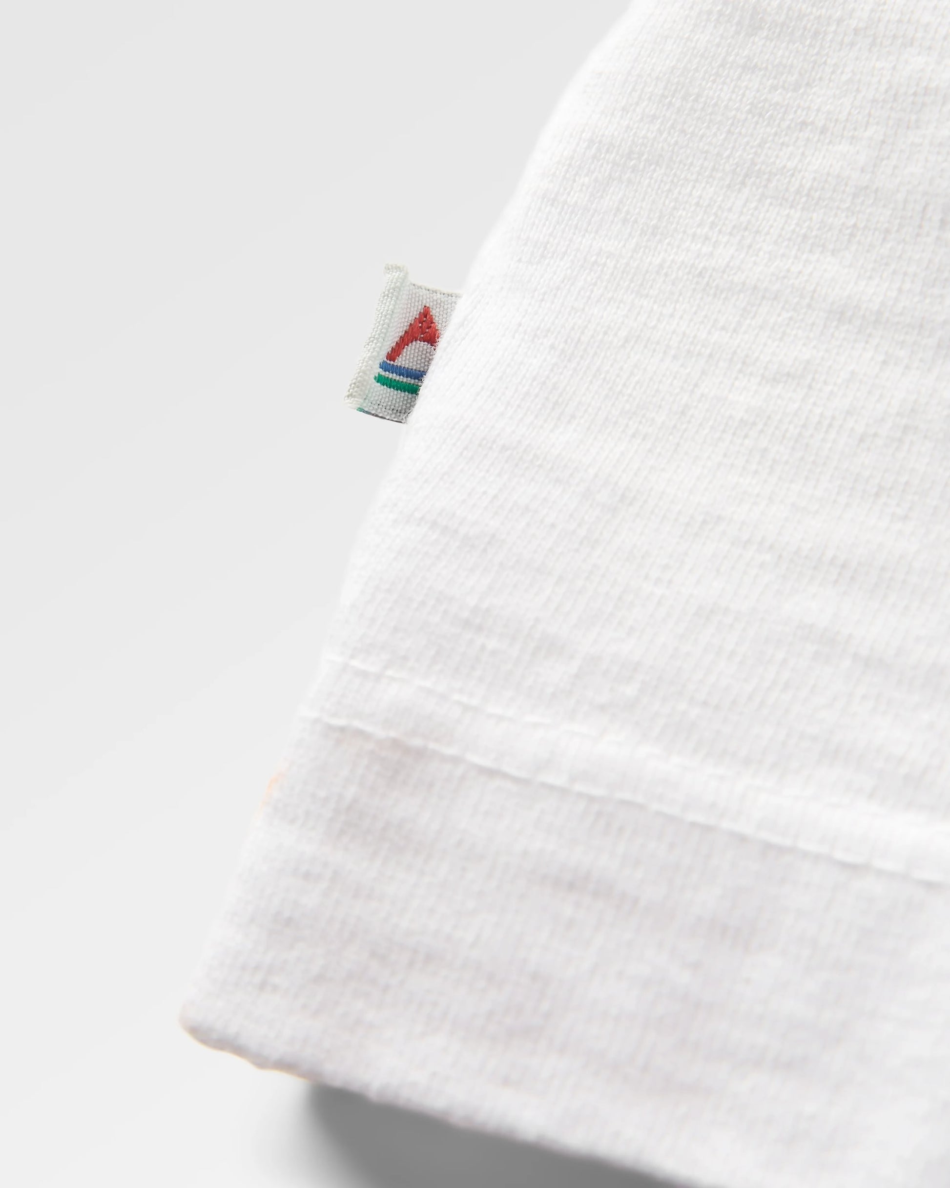 Heritage Recycled Relaxed Fit T-Shirt - White - Flatlay