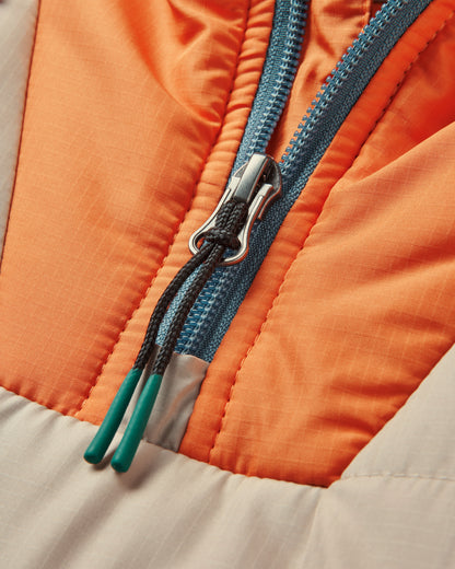 Ocean Recycled Insulated 1/2 Zip Jacket - Feather - Flatlay