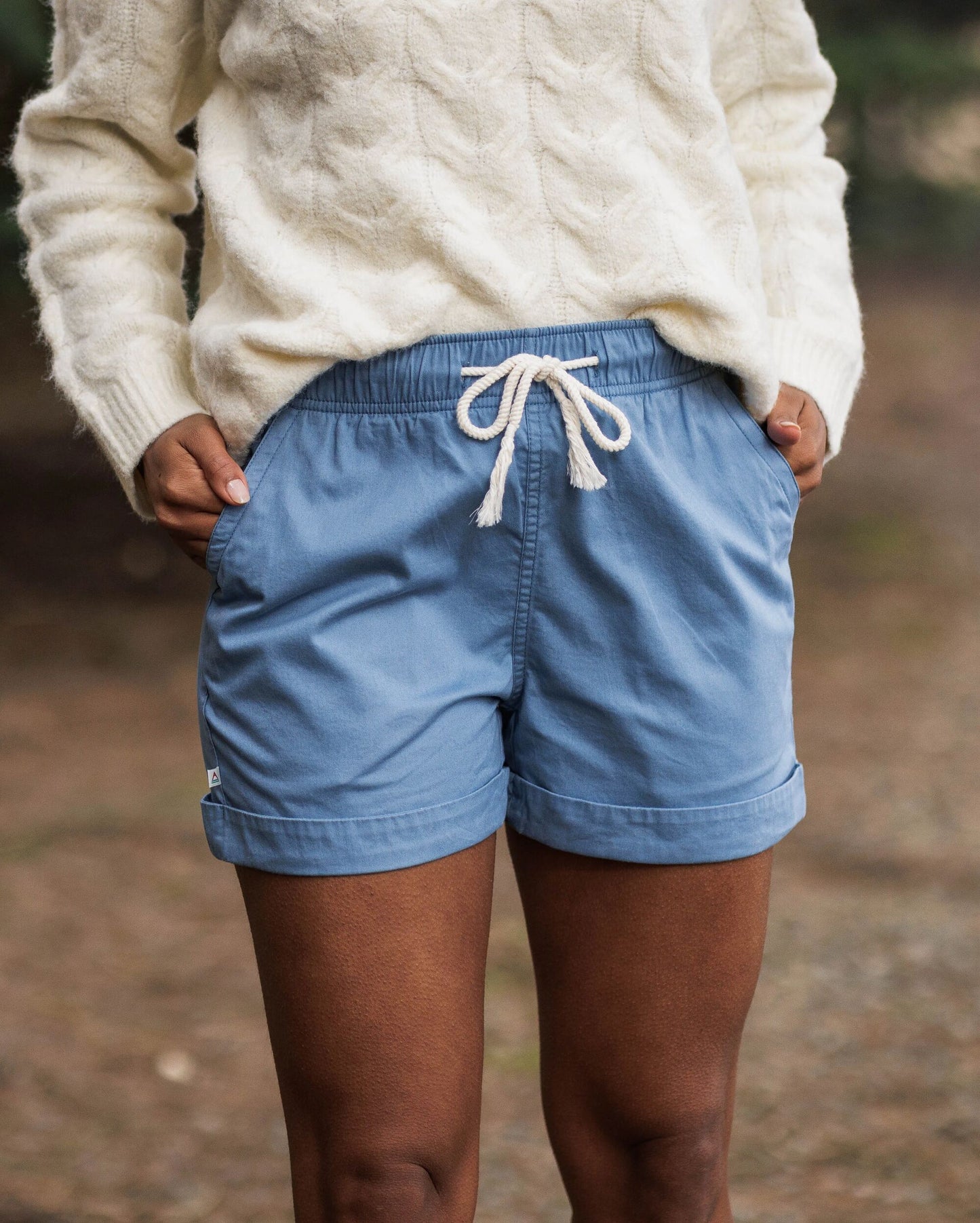 Santosa Twill Short - Blue Shadow - Lifestyle