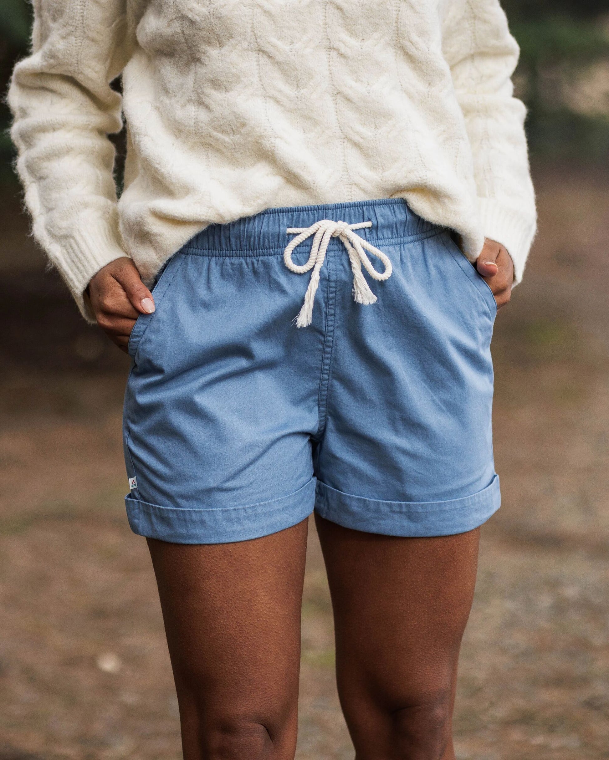Santosa Twill Short - Blue Shadow - Lifestyle