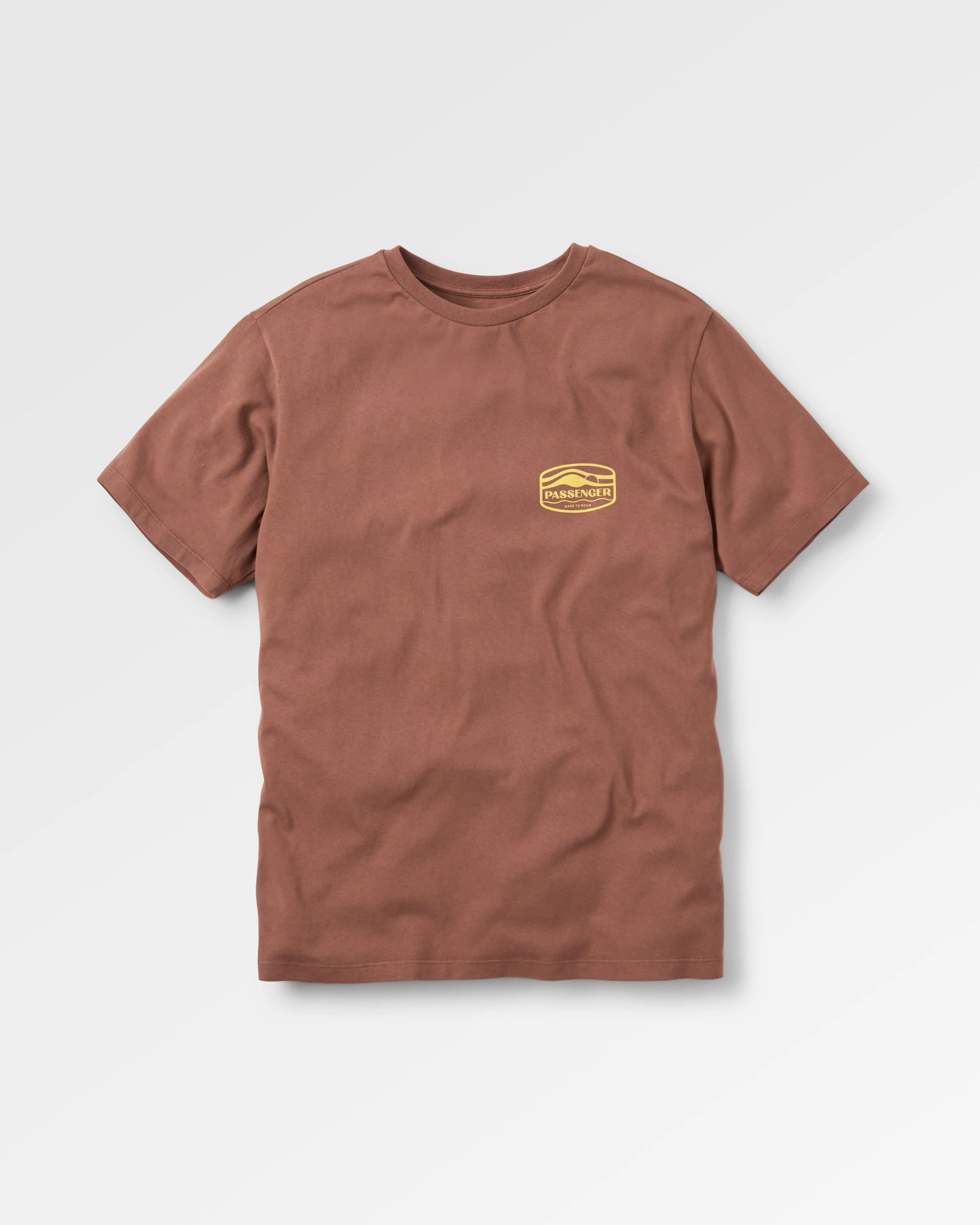 Rambler Recycled Cotton T-Shirt - Cappuccino - Flatlay
