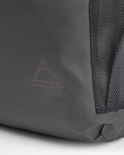 Crossing Roll Top Backpack - Charcoal/ Black - Flatlay