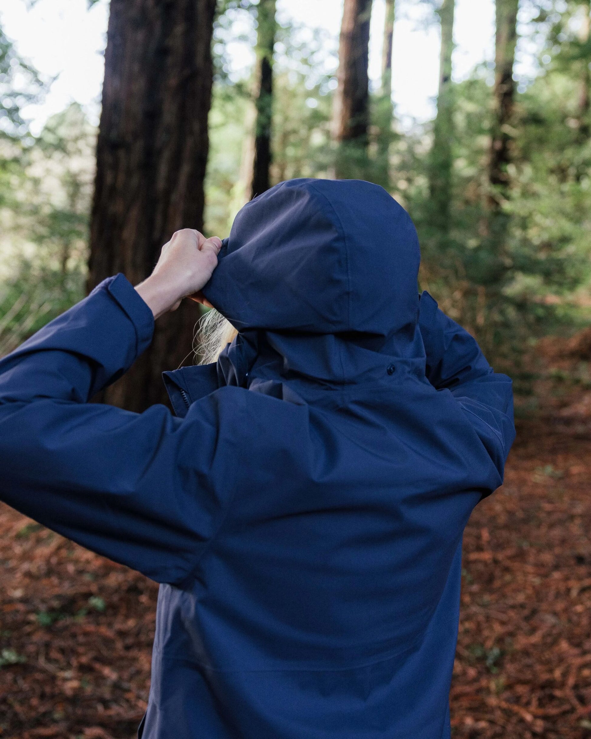 Skyline Recycled Waterproof Anorak - Rich Navy - Lifestyle