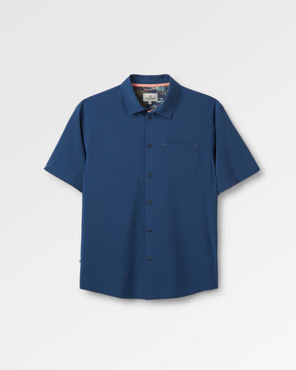 365 Recycled Active Shirt - Dark Denim - Flatlay