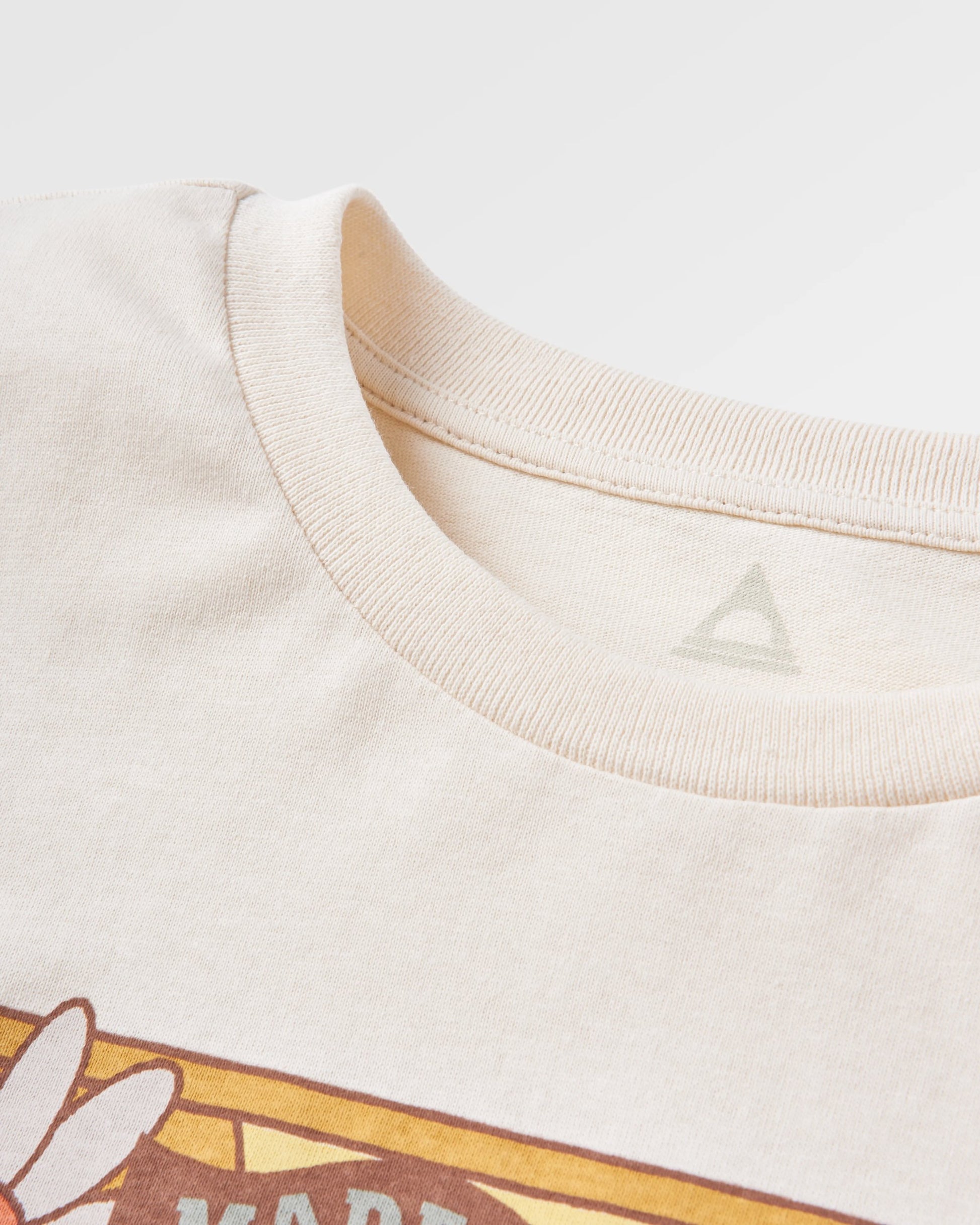 Seasonal Recycled Cotton Oversized T-Shirt - Birch - Flatlay
