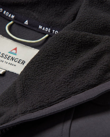 Roamer Recycled Softshell Jacket - Black - Flatlay