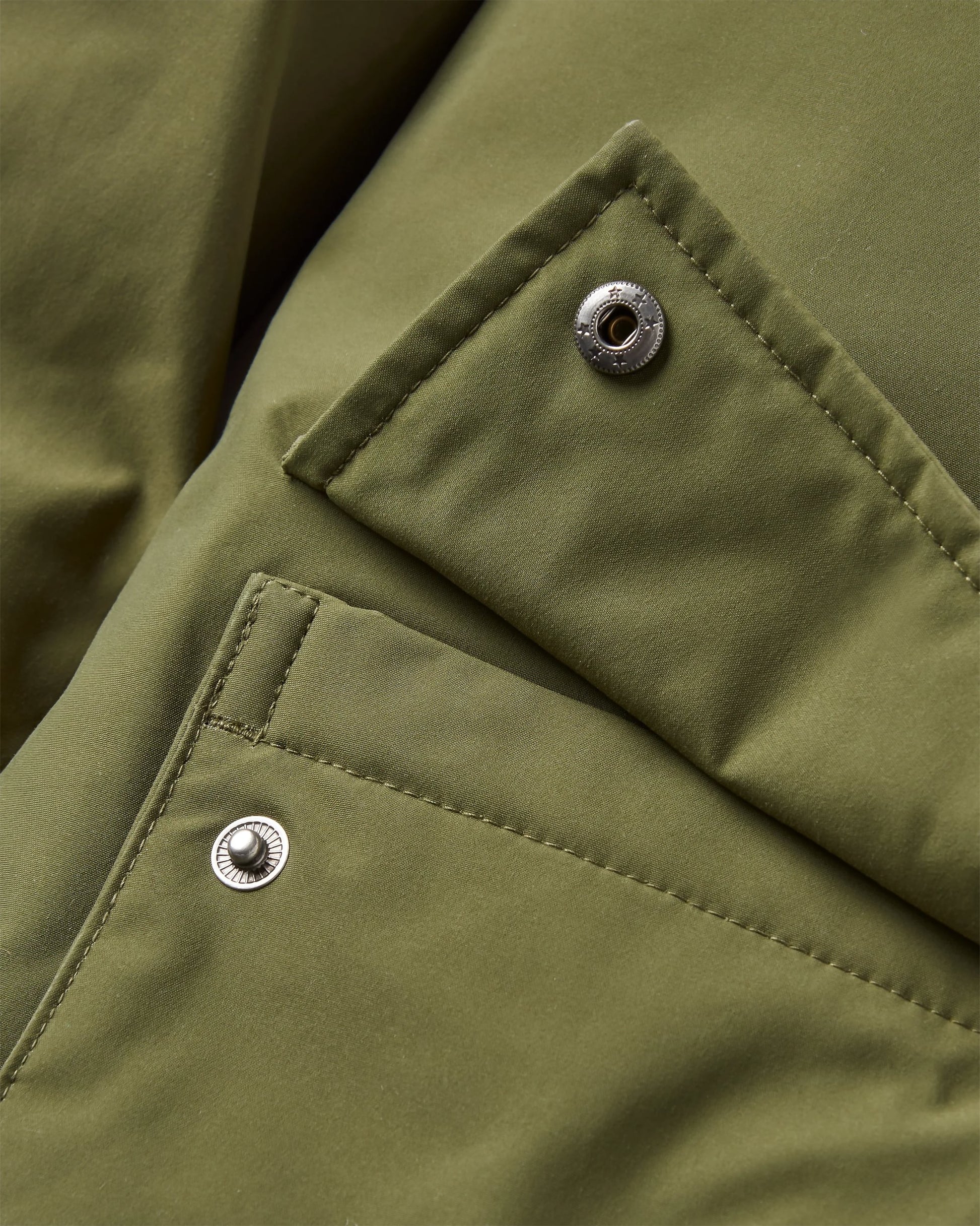 Baltic Recycled Insulated Parka - Khaki - Flatlay