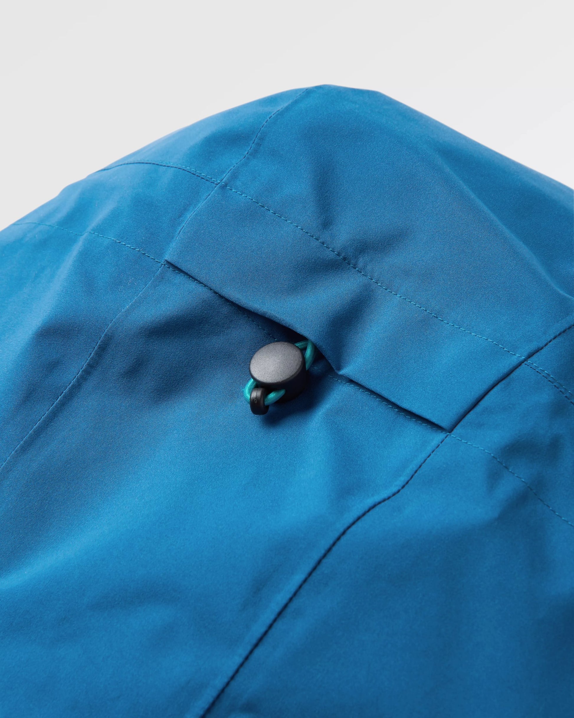 Downpour Recycled Waterproof Jacket - Tidal Blue/Blue Steel - Flatlay