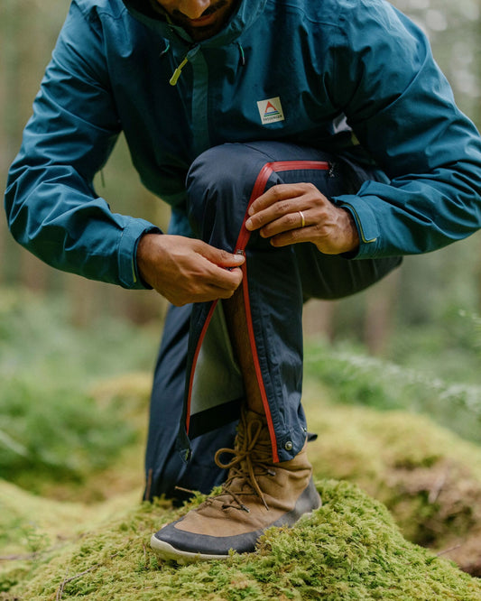 Droplet Recycled Waterproof Trouser - Deep Navy - Lifestyle