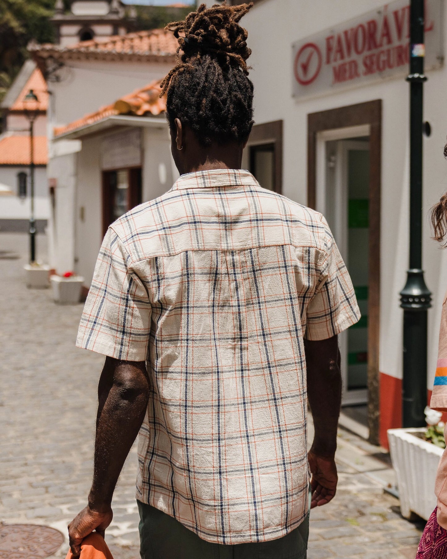 Chill Organic Cotton Check Shirt - Birch - Lifestyle