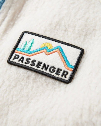 North Coast Vista 2.0 Full Zip Recycled Sherpa Fleece - Oatmeal - Flatlay