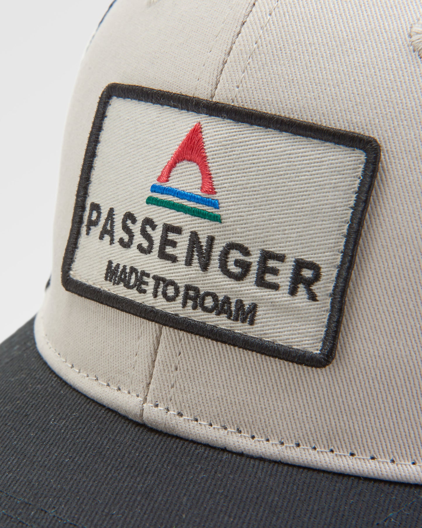 Core Organic Cotton Trucker Cap - Black/ White - Flatlay