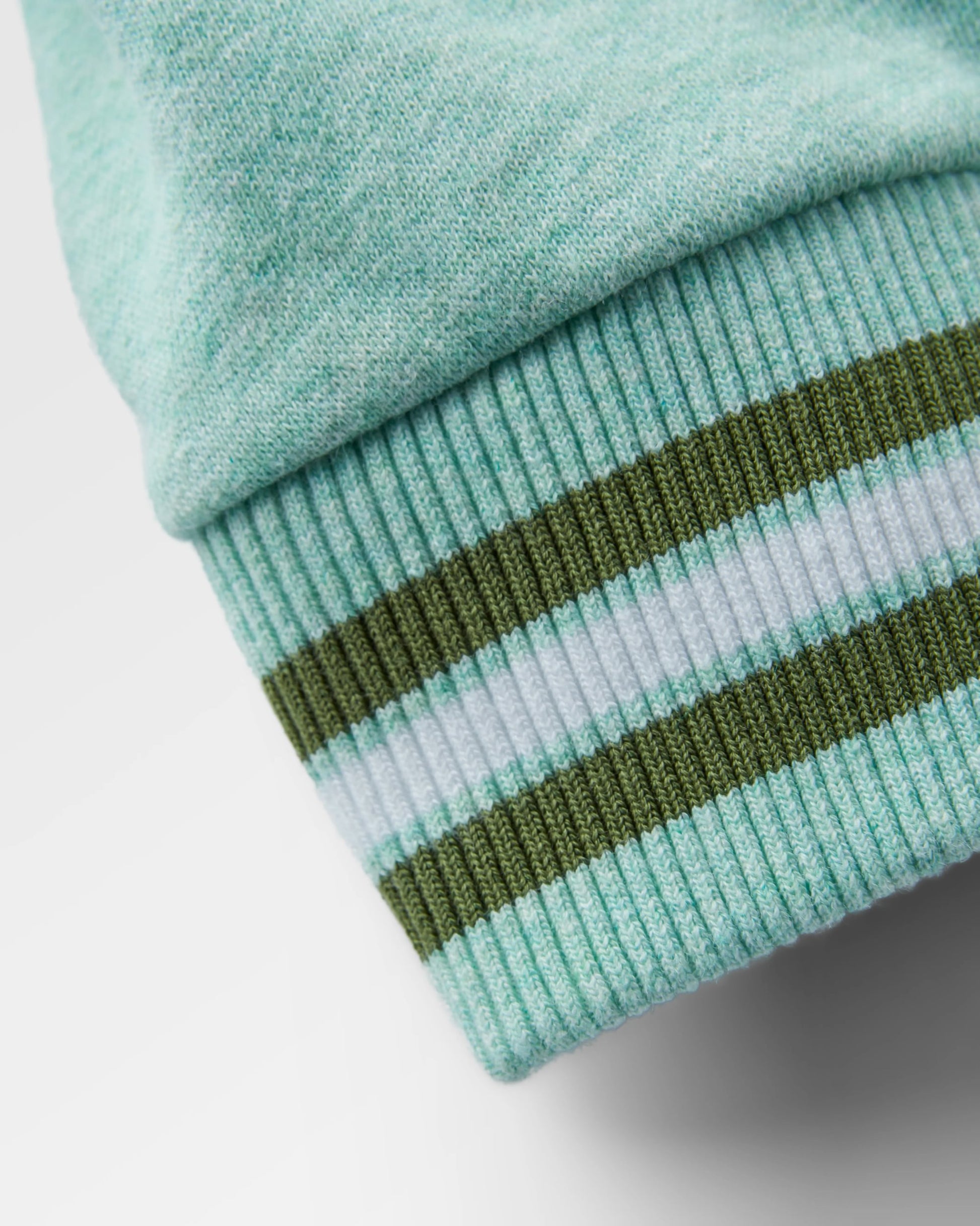 Fade Organic Cotton Sweatshirt - Aqua Marl