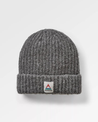 Redwood Fleece Lined Recycled Beanie - Grey - Flatlay