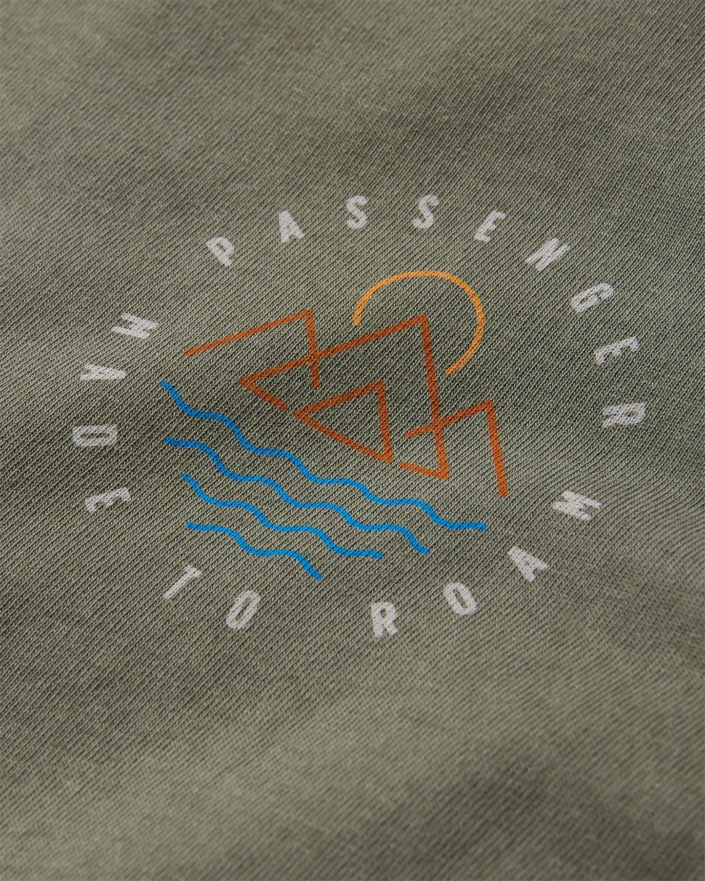 Escapism Recycled LS T-Shirt - Dusty Olive - Flatlay