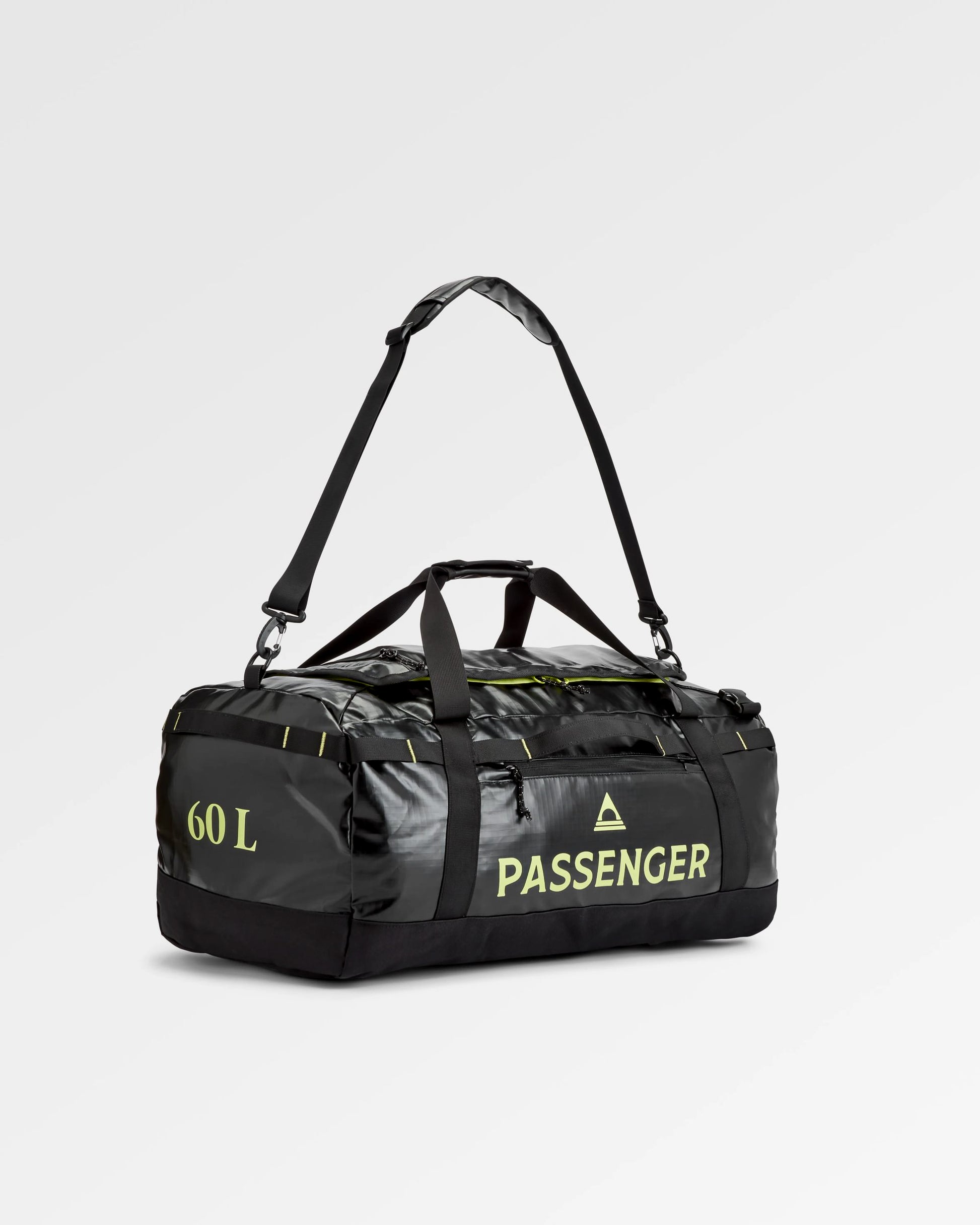 Roamer Recycled 60L Duffel Bag - Black - Flatlay