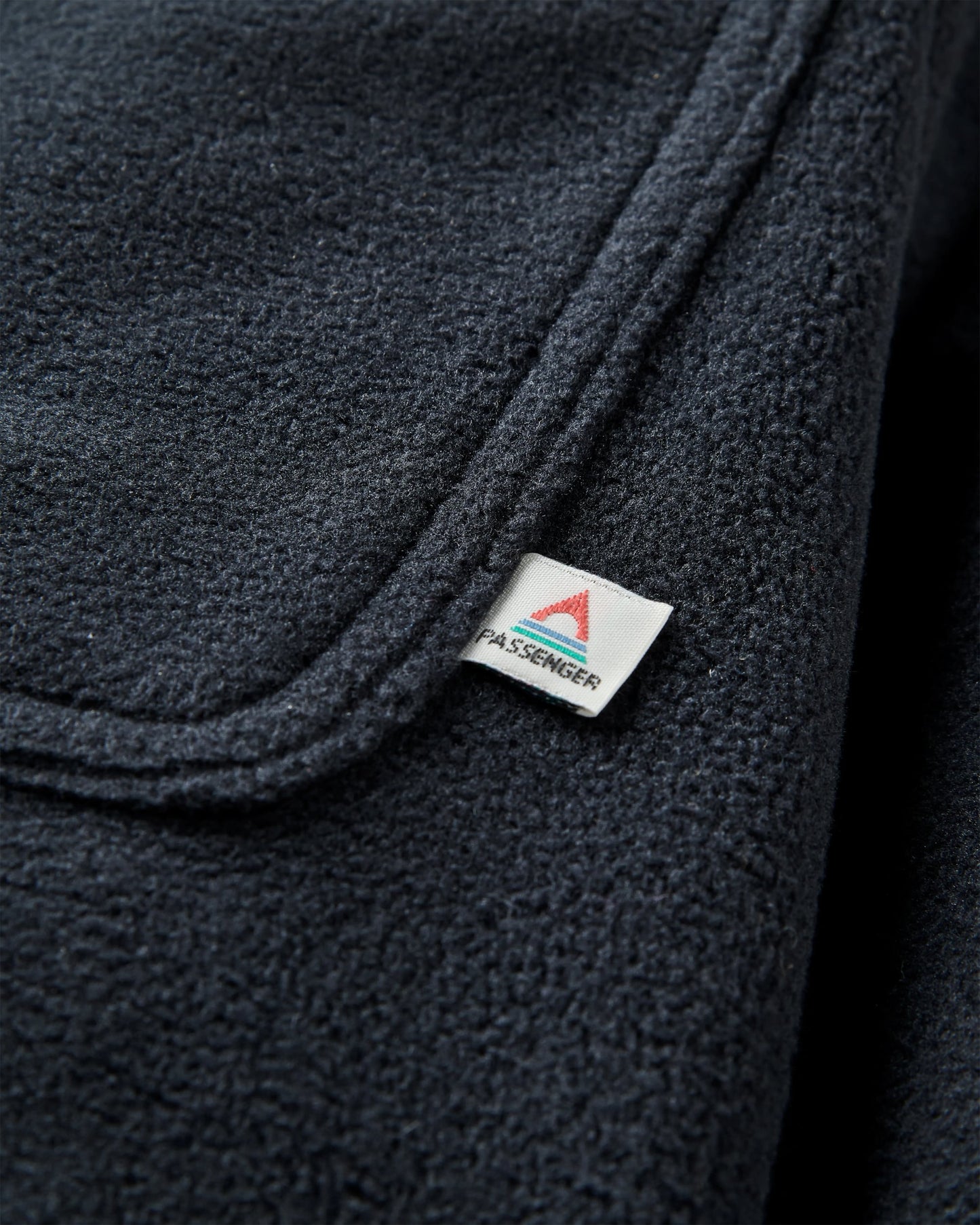 Adapt Fleece Overshirt - Black - Flatlay