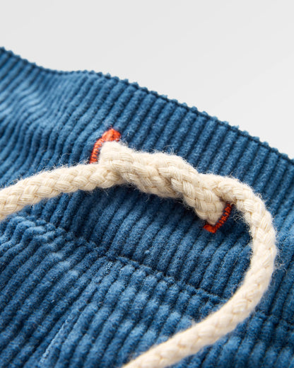 Avian Organic Cord Short - Dark Denim - Flatlay