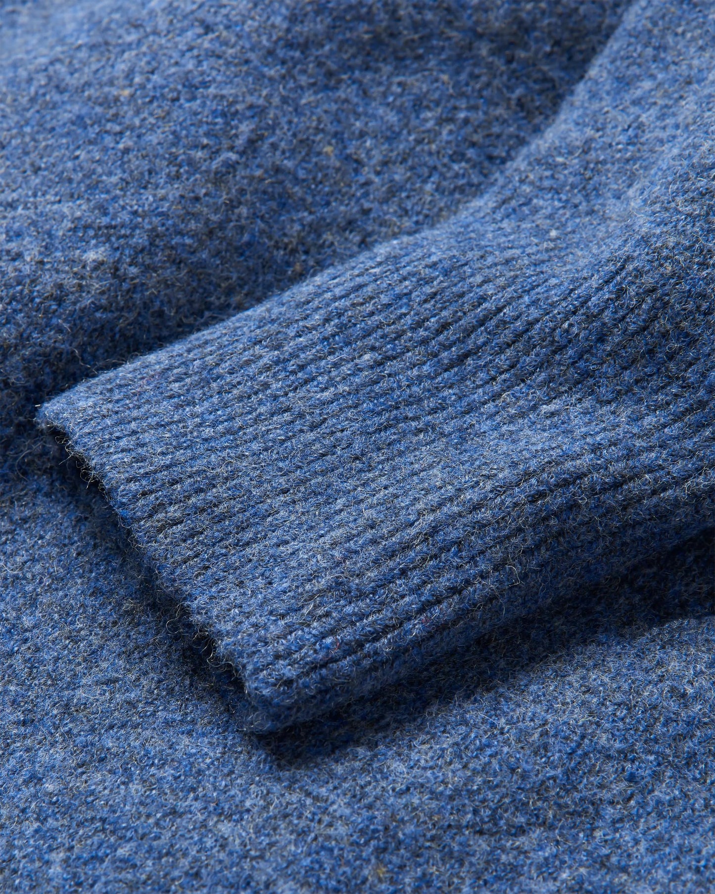Vista Recycled Knitted Jumper - Dark Denim - Flatlay