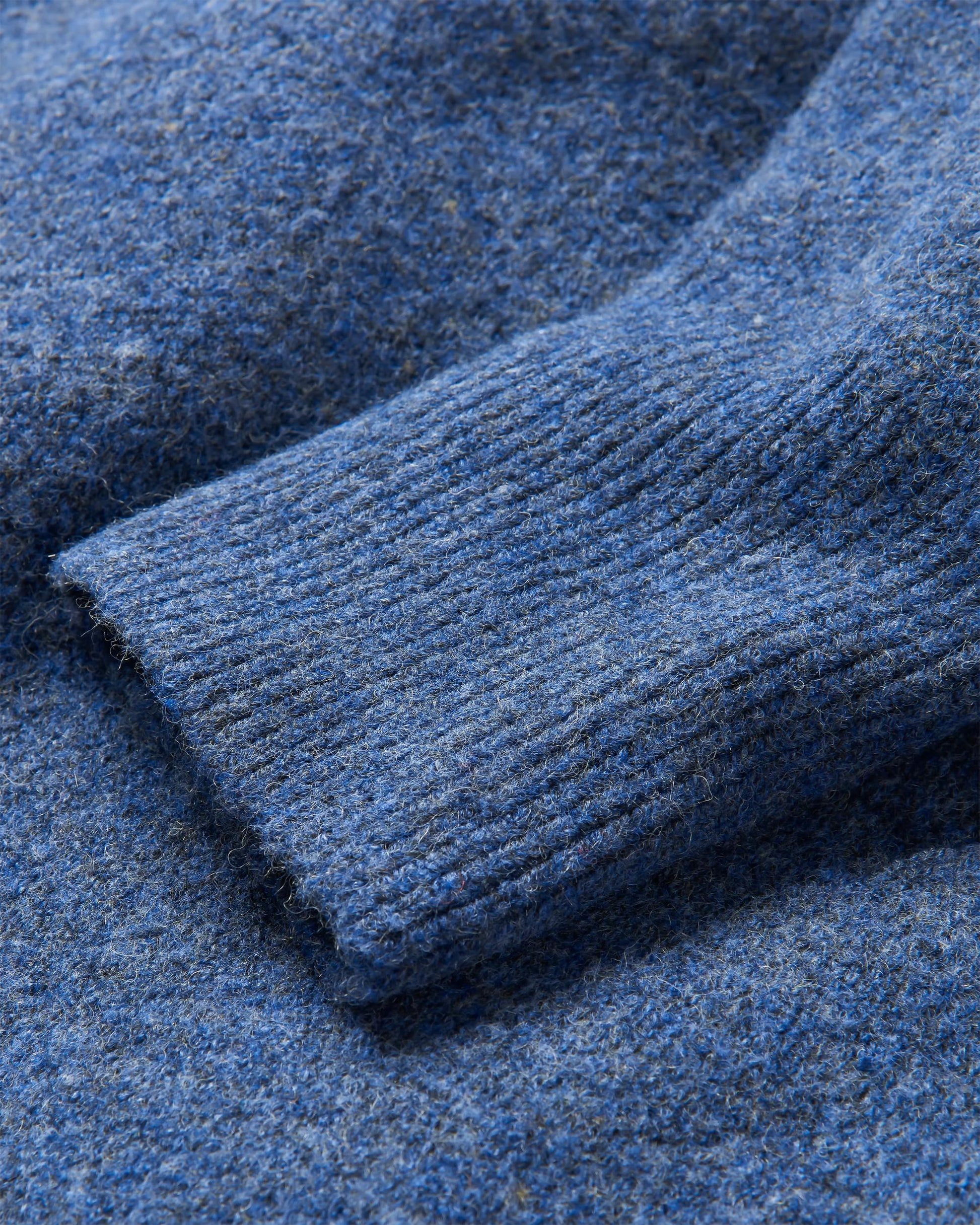 Vista Recycled Knitted Jumper - Dark Denim - Flatlay