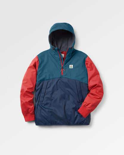 Dusk Recycled Insulated Anorak - Blue Steel - Flatlay