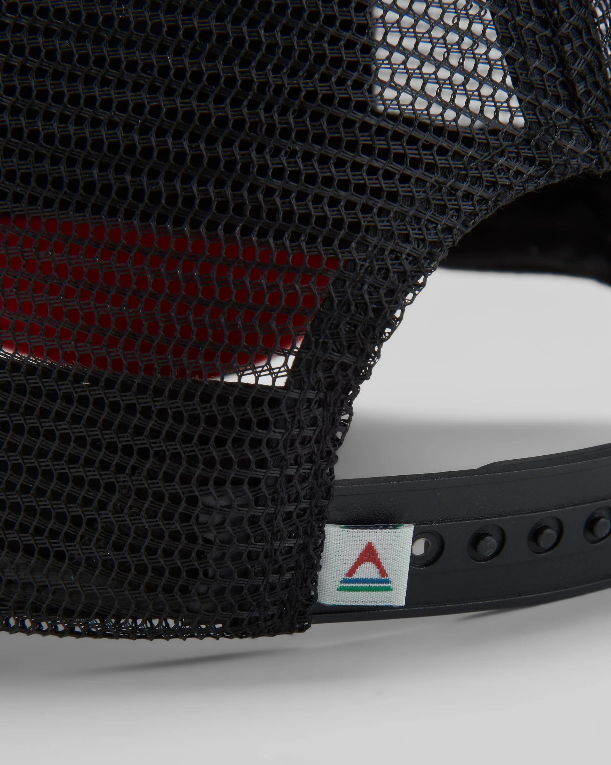 Made To Roam Trucker Cap - Black/Red Spice - Flatlay