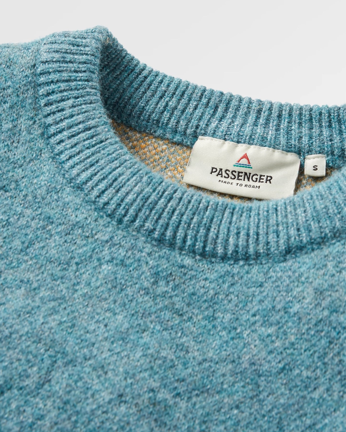 Vista Recycled Knitted Jumper - Arctic - Flatlay