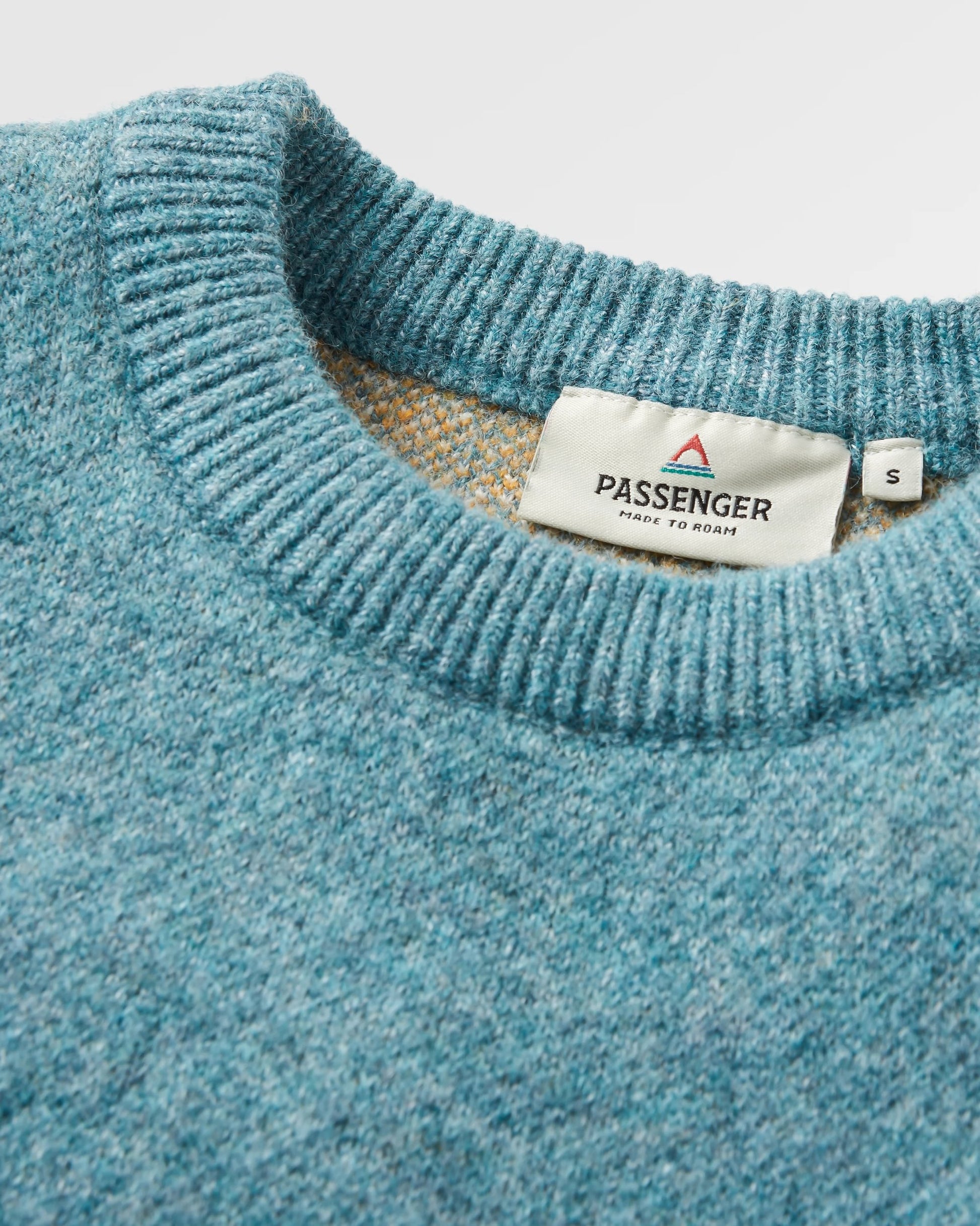 Vista Recycled Knitted Jumper - Arctic - Flatlay