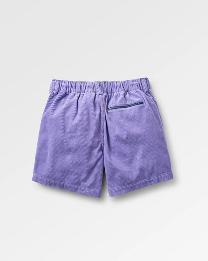 Avian Organic Cord Short  - Retro Purple - Flatlay