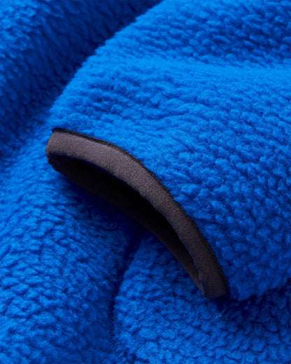 Offgrid 1/2 Zip Recycled Sherpa Fleece - Azure Blue - Flatlay