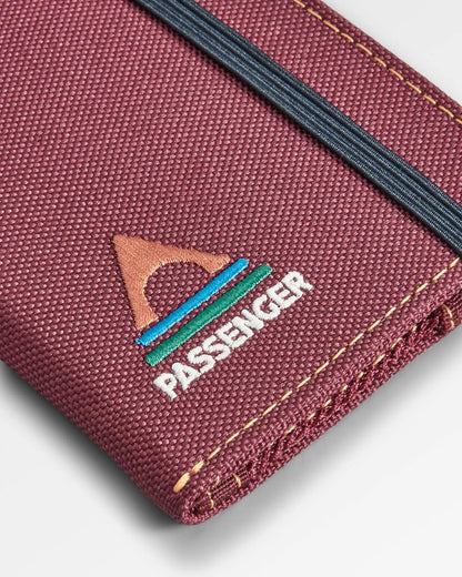 Essentials 2.0 Recycled Wallet - Burgundy - Flatlay