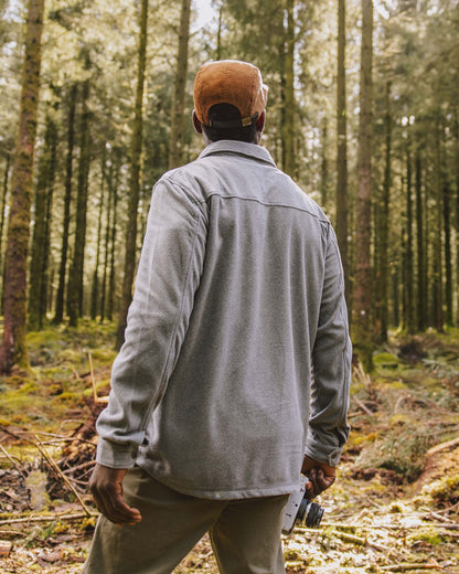 Maple Recycled Polar Fleece Shirt - Grey Marl 2 - Lifestyle
