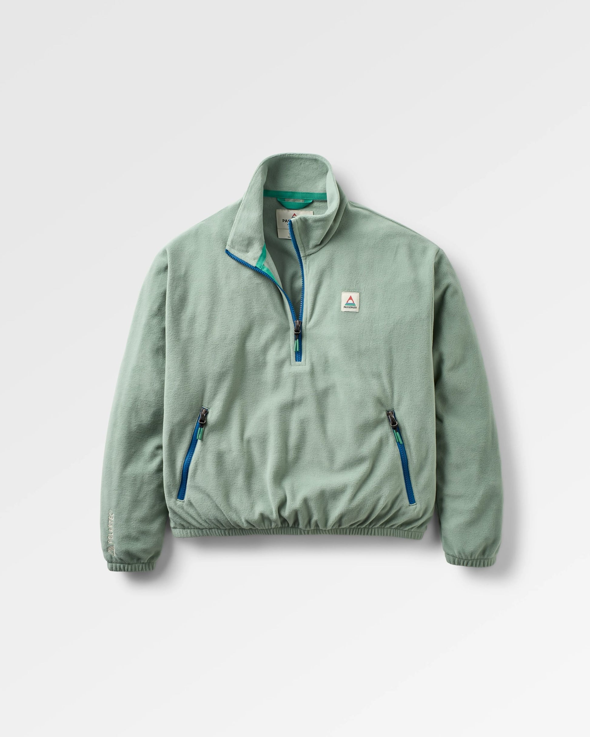 Ayla Recycled Micro Polartec® Fleece - Pistachio - Flatlay