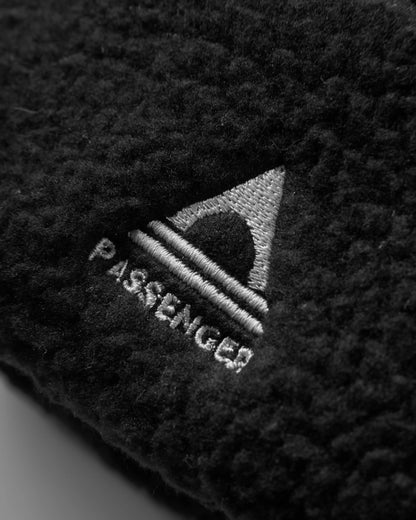 Snow Recycled Sherpa Beanie - Black - Flatlay