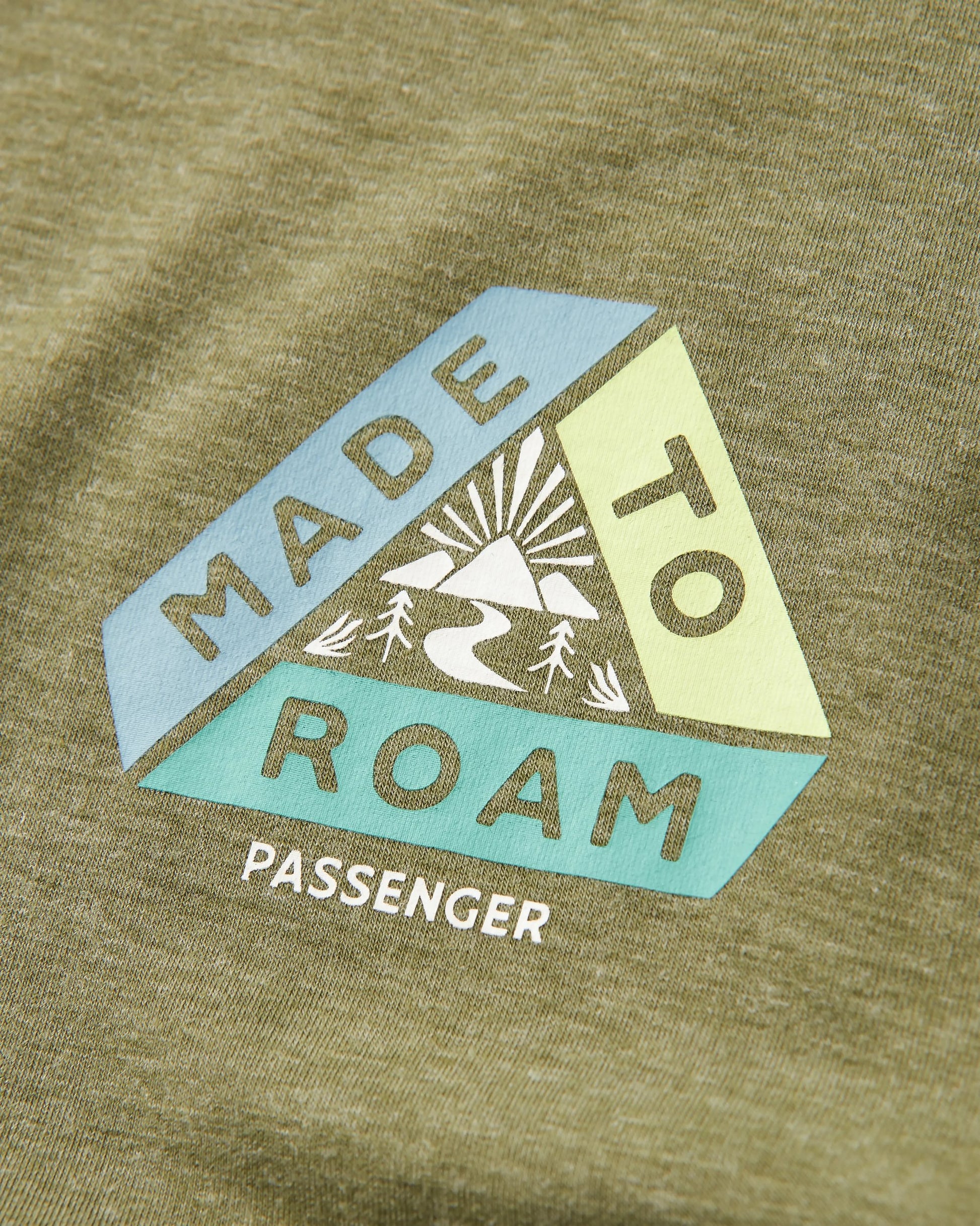 Kirkwood Textured Active T-Shirt - Khaki - Flatlay