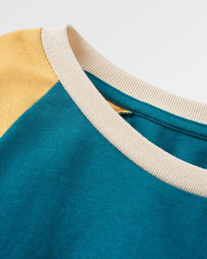 Riser Recycled LS T-Shirt - Blue Coral - Flatlay