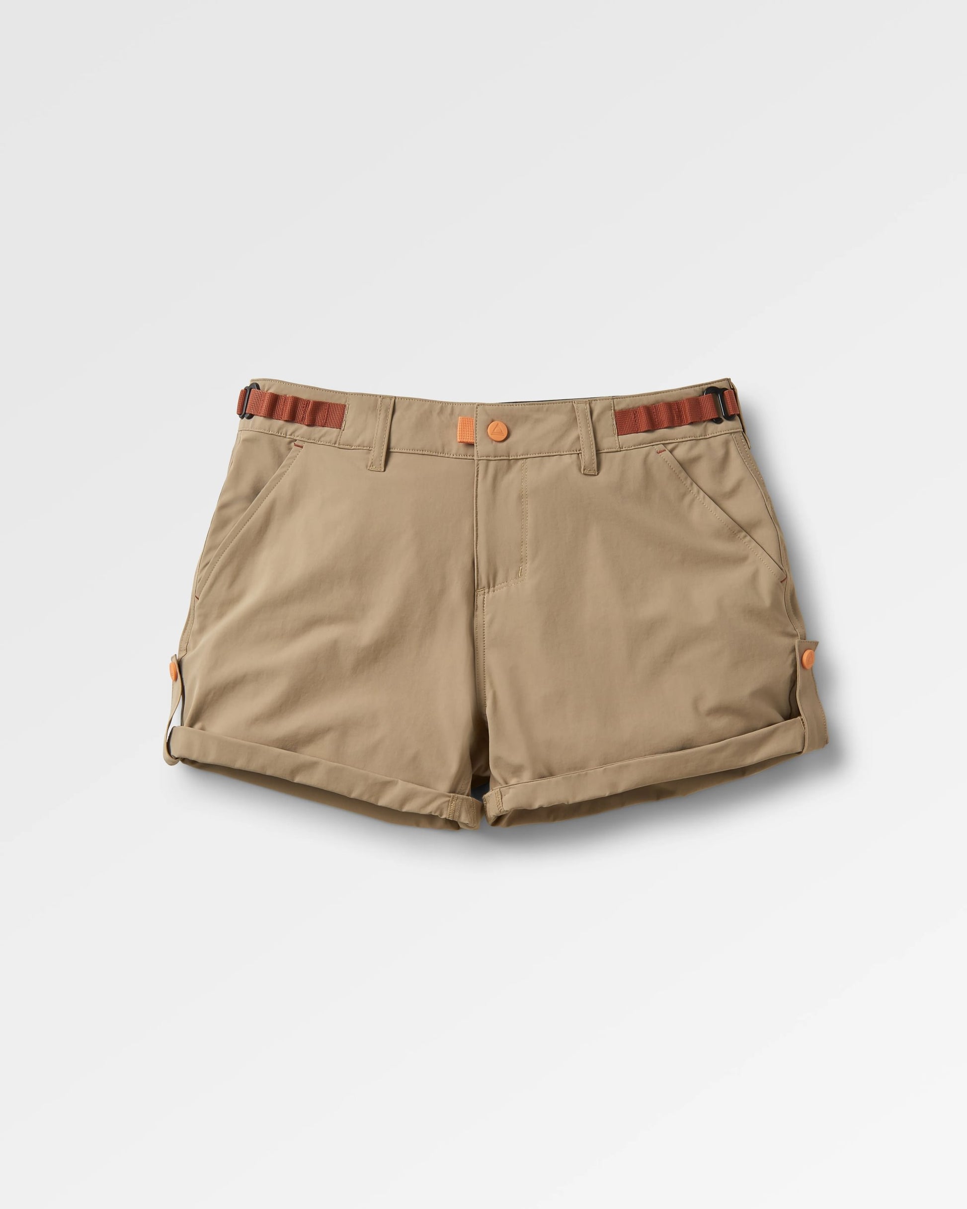 365 Trail Roll-Up Short - Chinchilla Brown - Flatlay
