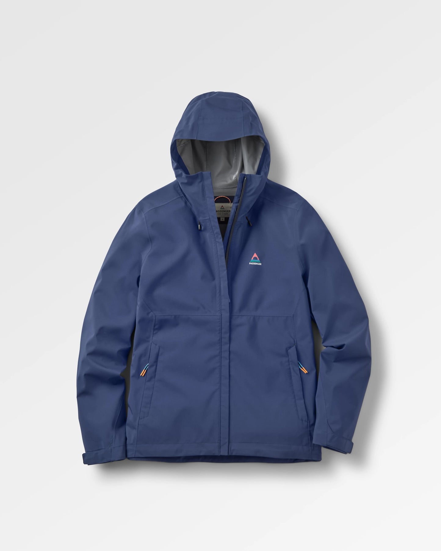 Rainstorm Recycled Waterproof Jacket - Rich Navy - Flatlay